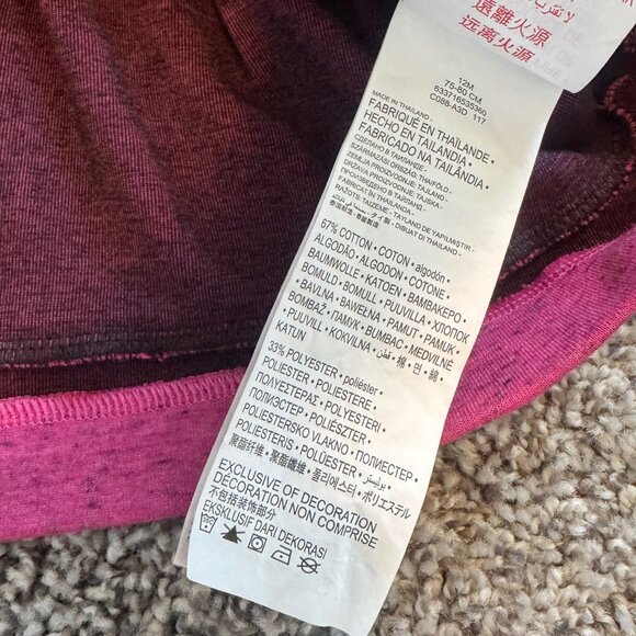 Nike Long Sleeve Crew Neck Tech Fleece Pink Dress Girl's Size 12 M - Picture 4 of 7